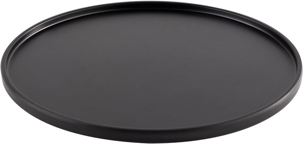 Zwarte Melamine Schotel Ø 19 cm - Platte Serveerschaal