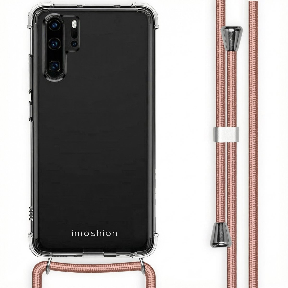 imoshion Hoesje - Geschikt voor Huawei P30 Pro - Backcover met koord - Rosé Goud