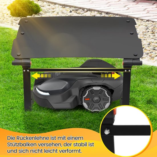 Opvouwbare Garage voor Robotmaaier - Weerbestendige Overkapping met Stevige Beugels — afbeelding 5