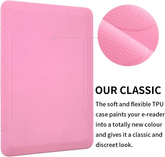 Dunne Roze Beschermhoes voor 6 inch E-reader (7e Generatie 2014) — afbeelding 4