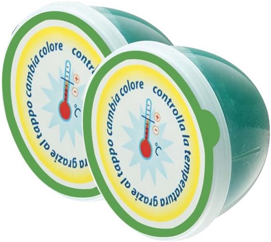 Geurvreter Koelkast & Vriezer - Absorbeert Luchtjes - Met Temperatuurindicator - 2 Stuks