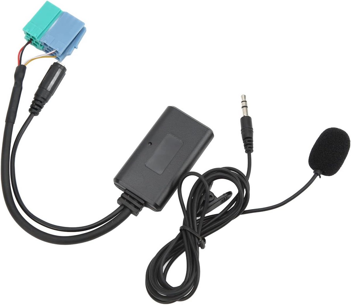 Bluetooth 5.0 Audio Adapter Kabel met Microfoon voor Autoradio - Draadloze AUX Ingang