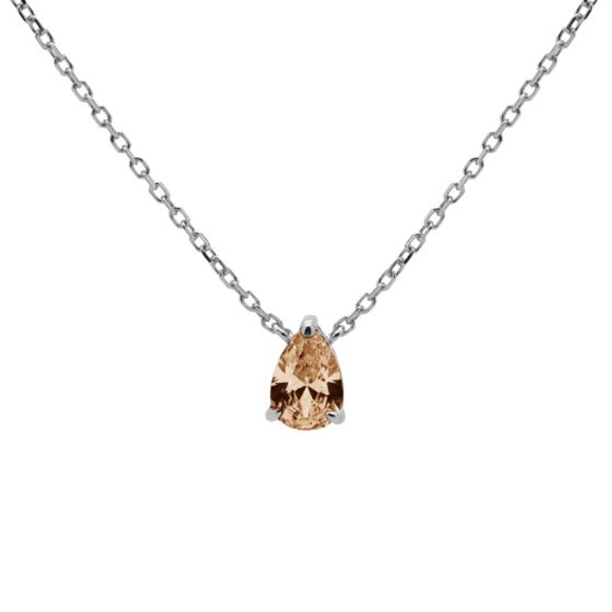 Karma Collier Druppel Champagne Zilver