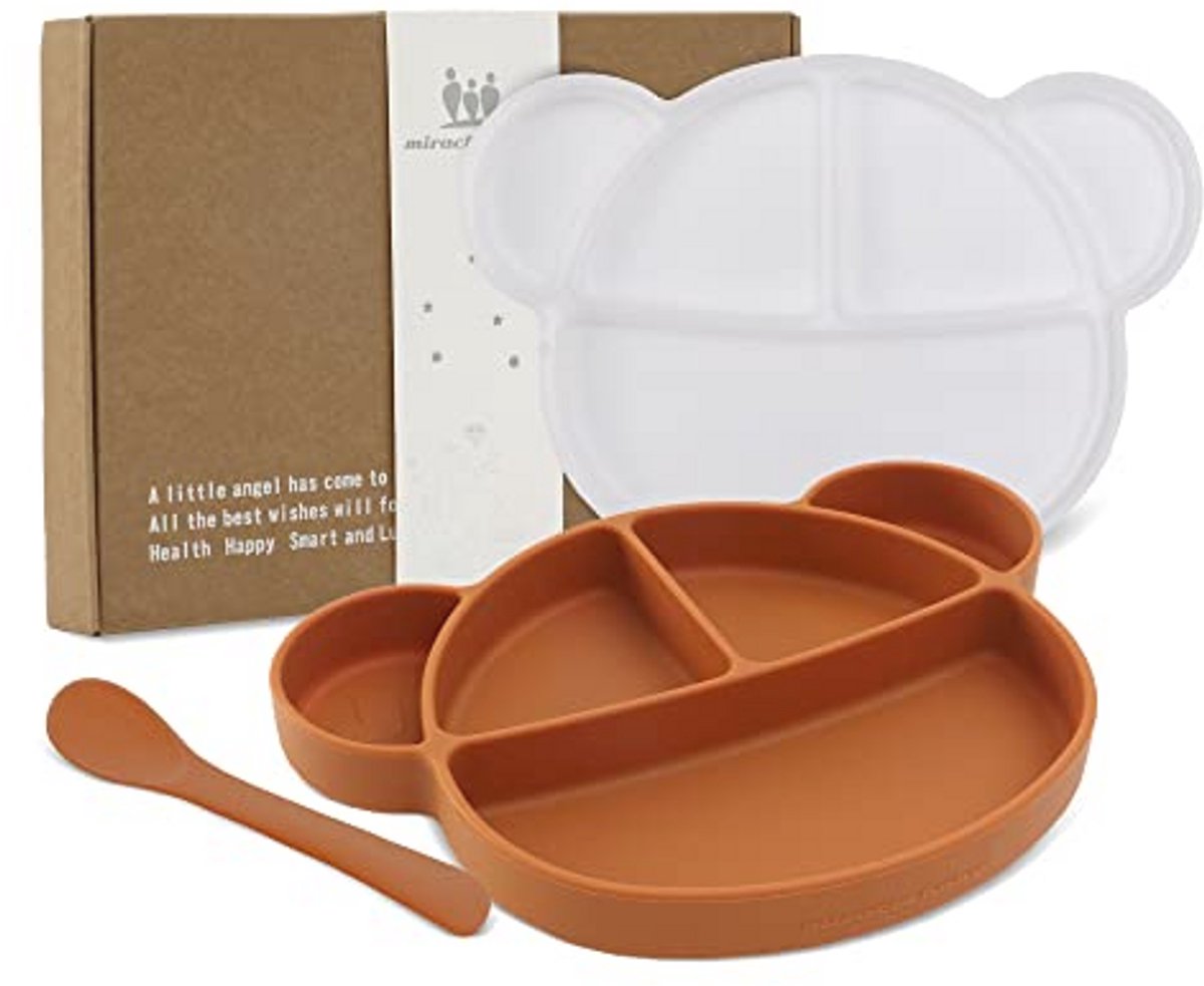 Siliconen Babyschaal en Babybord met Zuignap - Antislip Babyservies voor Kinderen