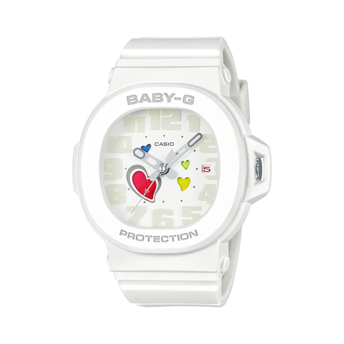Casio Baby-G Urban - Playfull Hearts BGA-10-7AER Horloge - Kunststof - Wit - Ø 39 mm