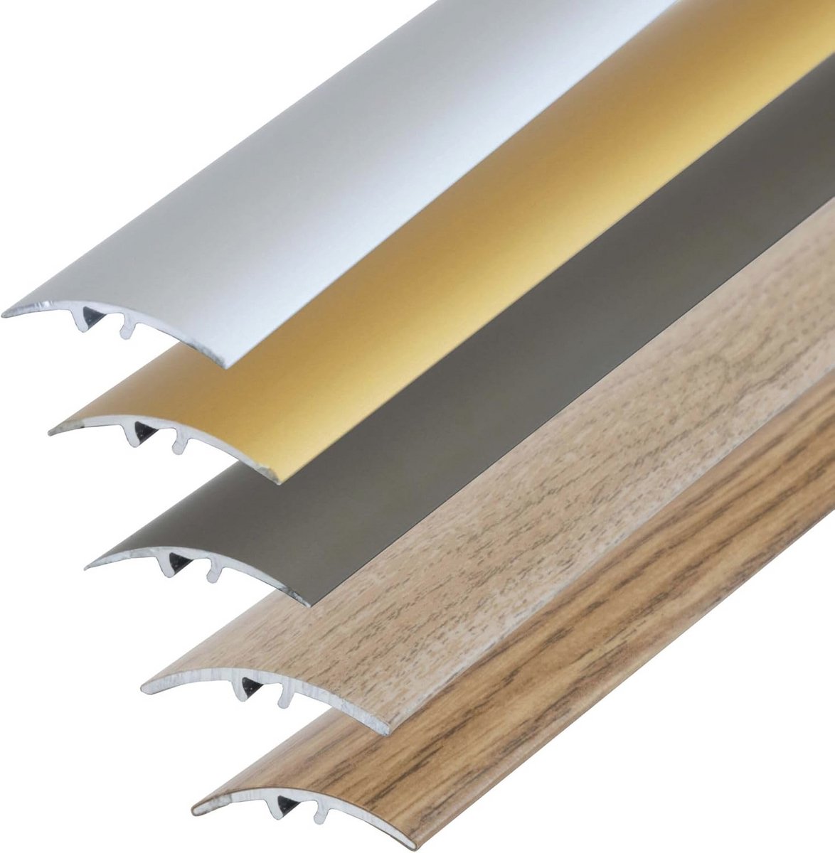Overgangsprofiel 90cm x 50mm licht eiken voor vloerbedekkingen