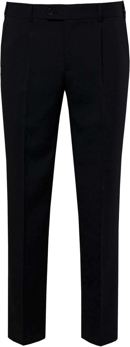Men Plus - Heren - Broek met Buik-Fit business mix & match - Zwart - Maat 64