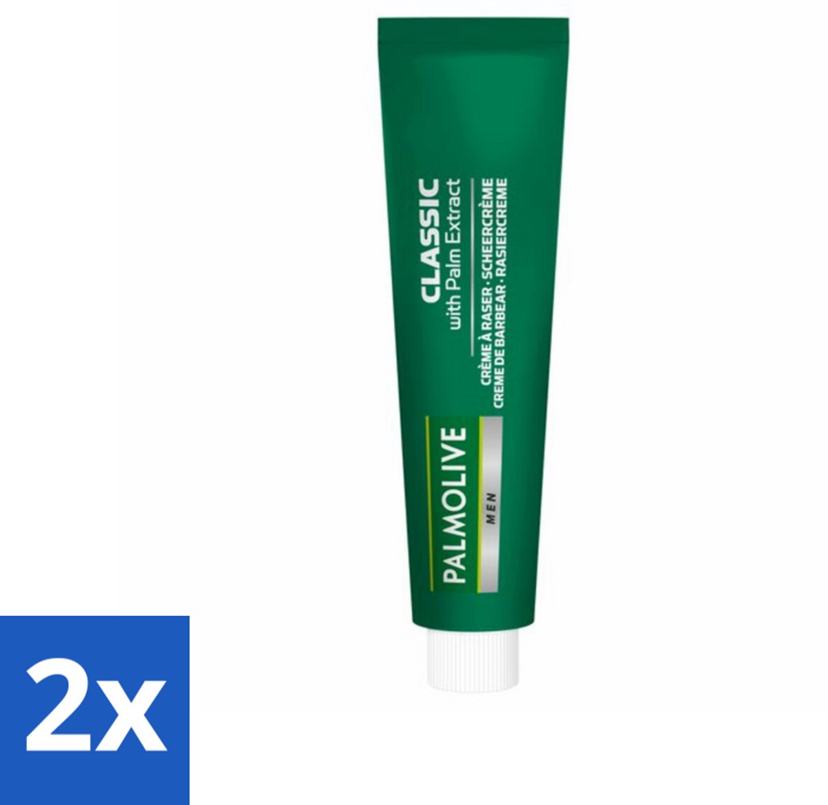 Palmolive Men Scheercrème Classic 100 ml - Voordeelverpakking - 2 stuks