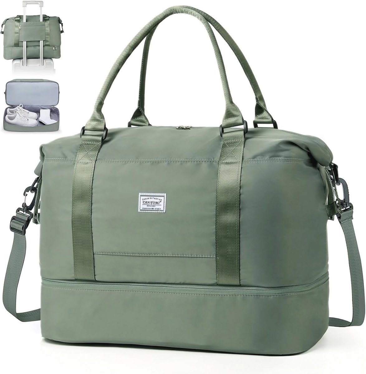 Waterdichte weekendtas voor dames | Handbagage | Sporttas | Reistas 46 x 23 x 32 cm