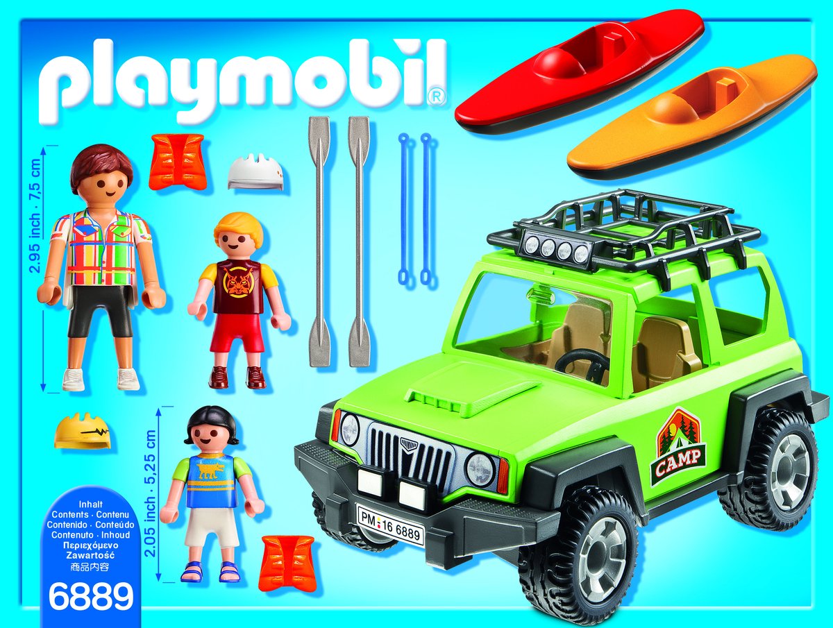 Playmobil Familieterreinwagen met kajaks - 6889 — afbeelding 4