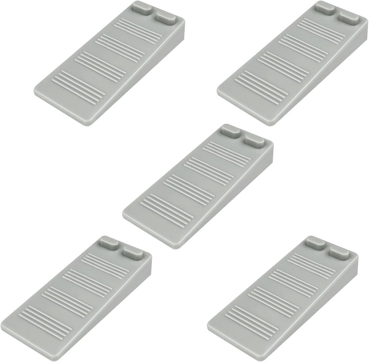 Verstelbare Deurstoppers - 5 Stuks - Antislip en Krasbestendig - Rubber