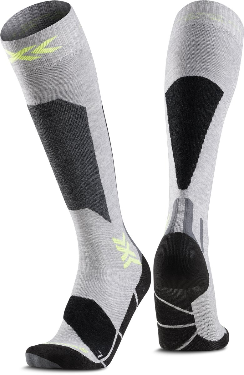 X-Socks Ski Discover OTC Skisokken /Lichtgrijs 42-44 Zwart