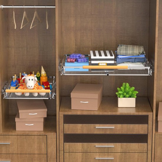 Relaxdays koelkast organizer, smalle keukenorganizer met grepen, voor levensmiddelen, 10 x 11 x 37.5 cm, doorzichtig