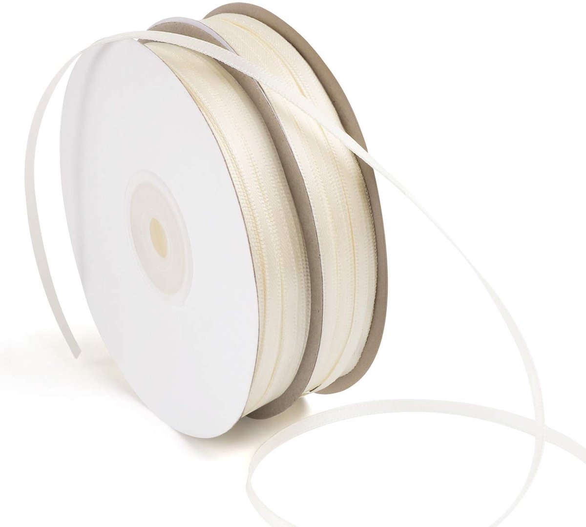 IMPERATORIS® Satijn Linten Set Voor Knutselen, Cadeaus, Decoratie - Cadeaulint - beige
