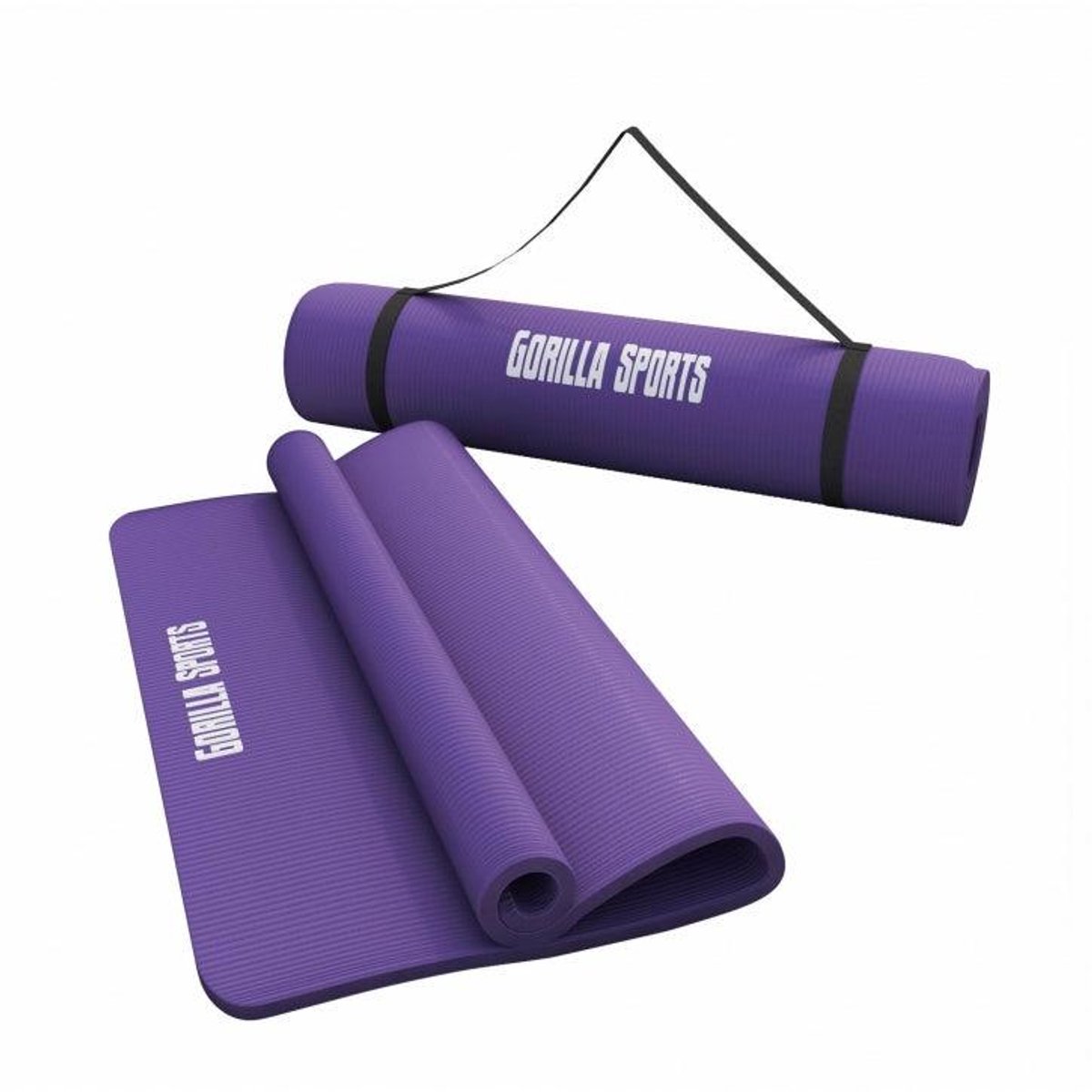 Gorilla Sports Paars -  Yogamat Deluxe 190 x 60 x 1,5 cm
