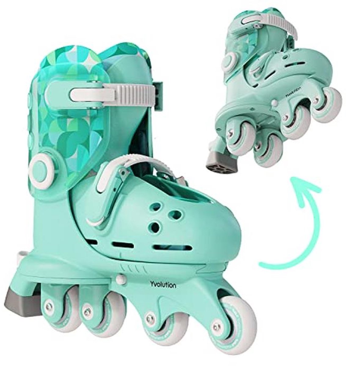 Verstelbare 2-in-1 Rolschaatsen voor Kinderen - Beginner Vriendelijk, Converteerbaar van Drie-Wiel naar Inline Skates