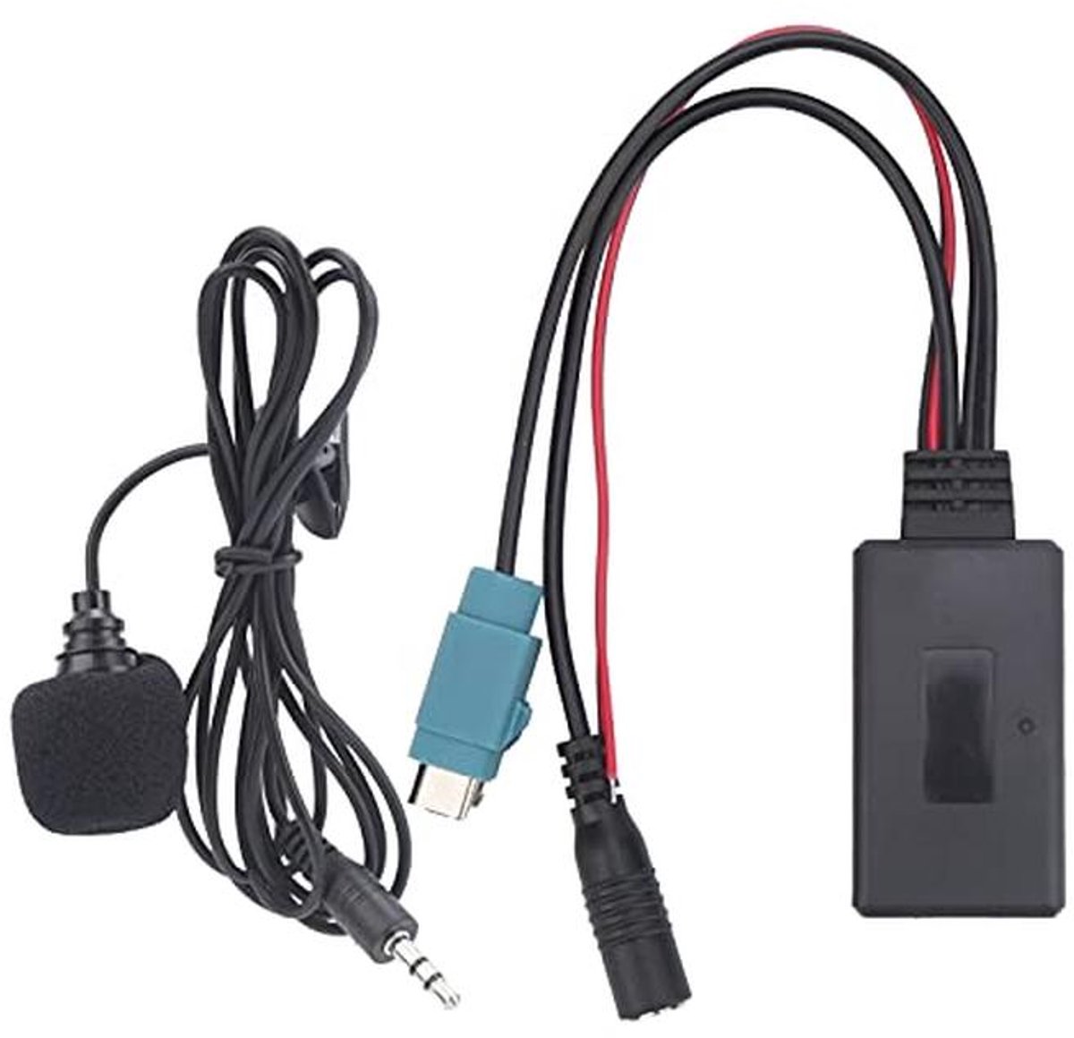Bluetooth Carkit 5.0 AUX-adapter met Microfoonbedrading voor Autoradio's