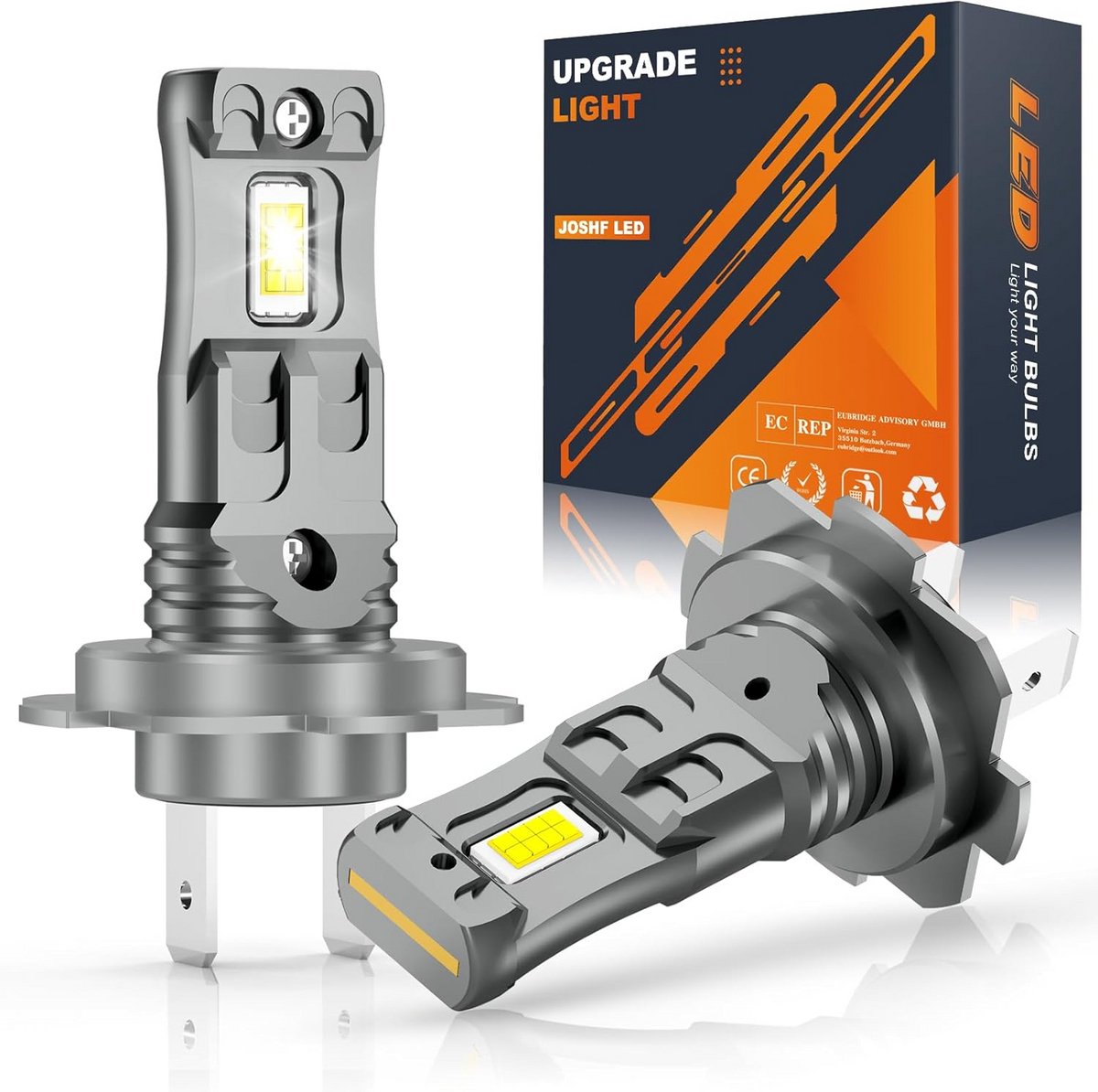 H7 LED-lamp 80W 18000LM +500% 6500K Witte Koplamp voor Auto's en Motorfietsen