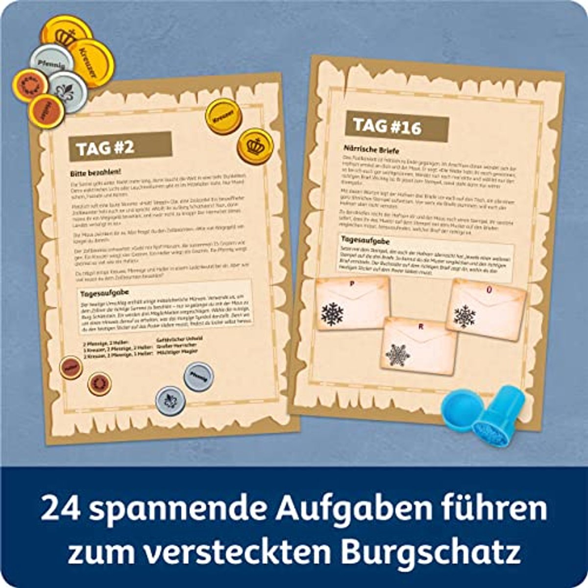 Escape-Adventskalender voor Kinderen - Ontdek De Versteckte Burgschatz