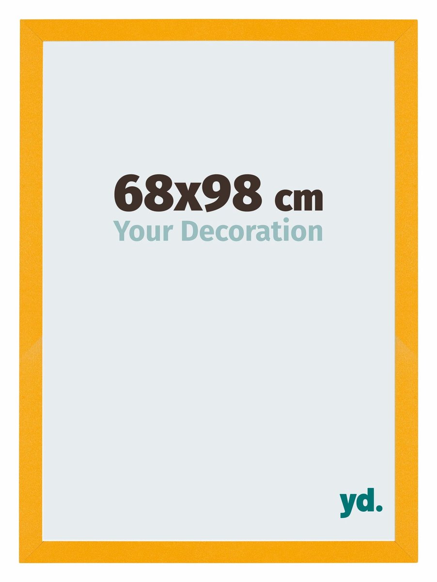 Your Decoration - Puzzellijst 68x98 cm - Geel - Puzzellijst 1500-2000 stukjes - MDF Fotolijst - Mura