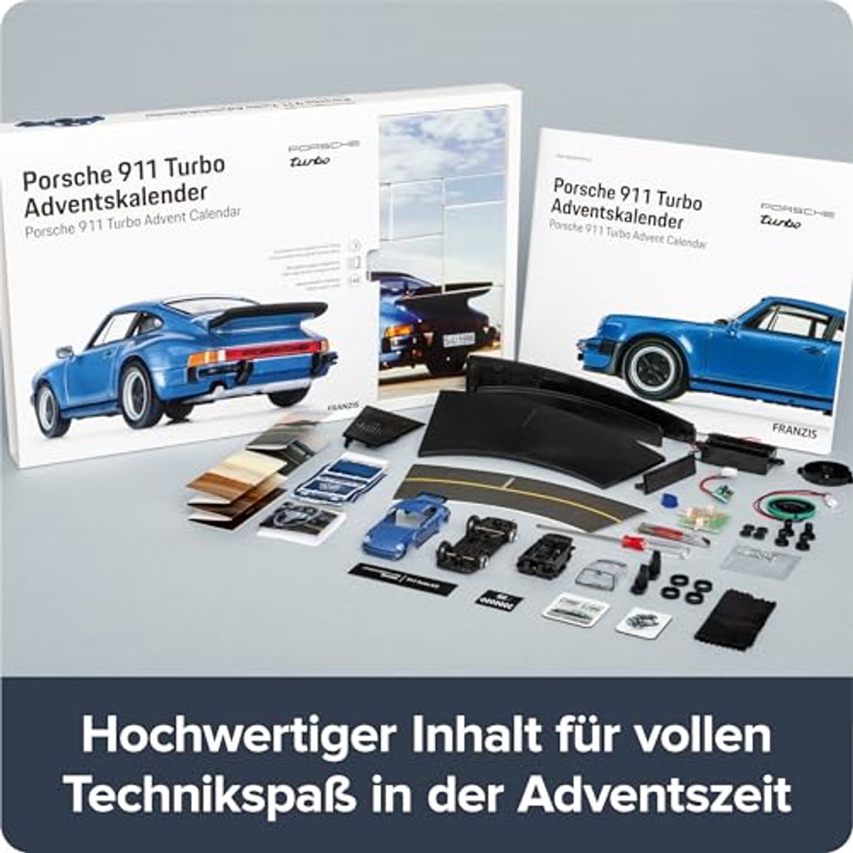 Adventskalender 911 Turbo: Bouwset voor Auto- en Technologie Enthousiastelingen