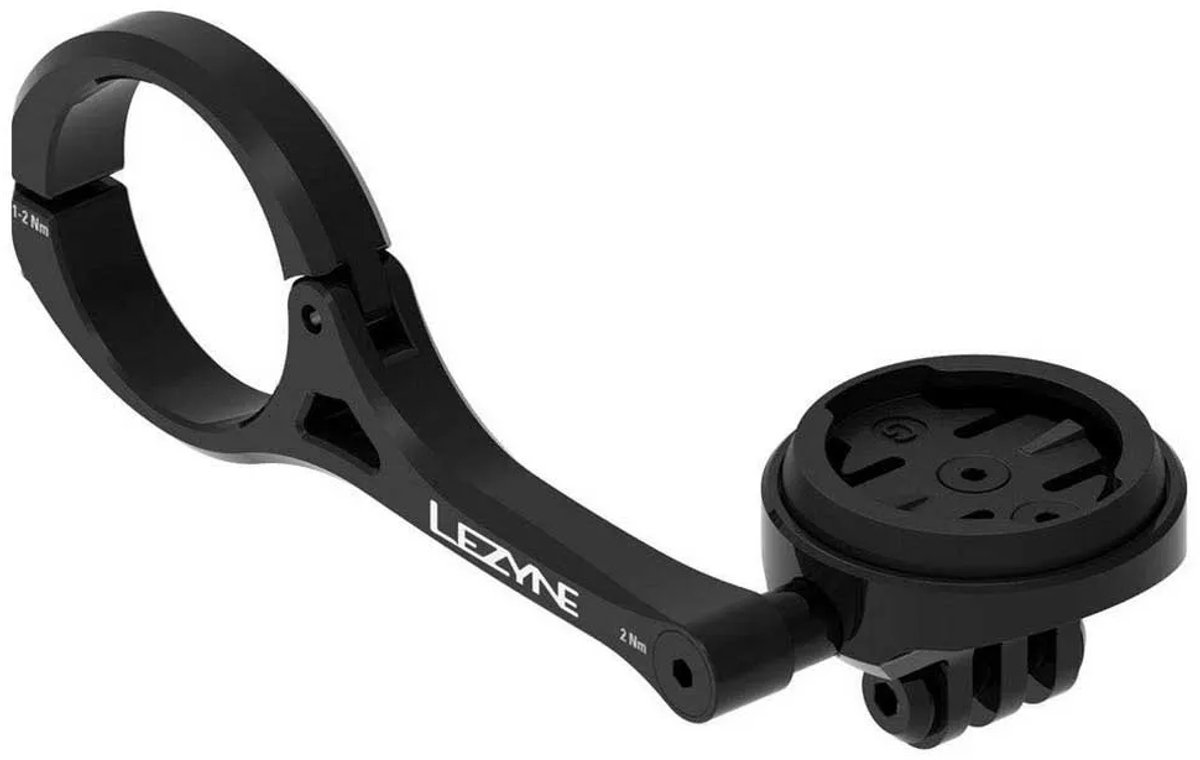 Lezyne GPS-houder met GoPro-houder - Stuurbevestigingset – Geschikt voor fietsen – GPS – Zwart