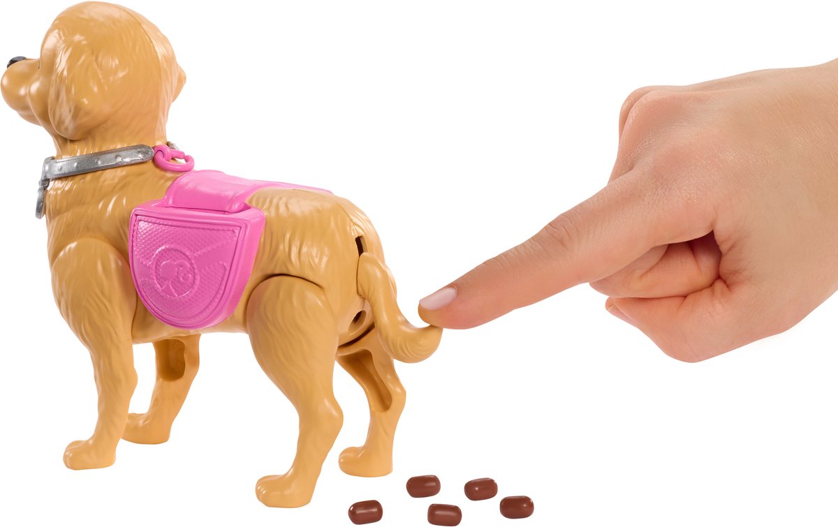 Barbie Malibu Wandelpuppy speelgoedset - Pop en hond die kan poepen en accessoires — afbeelding 5