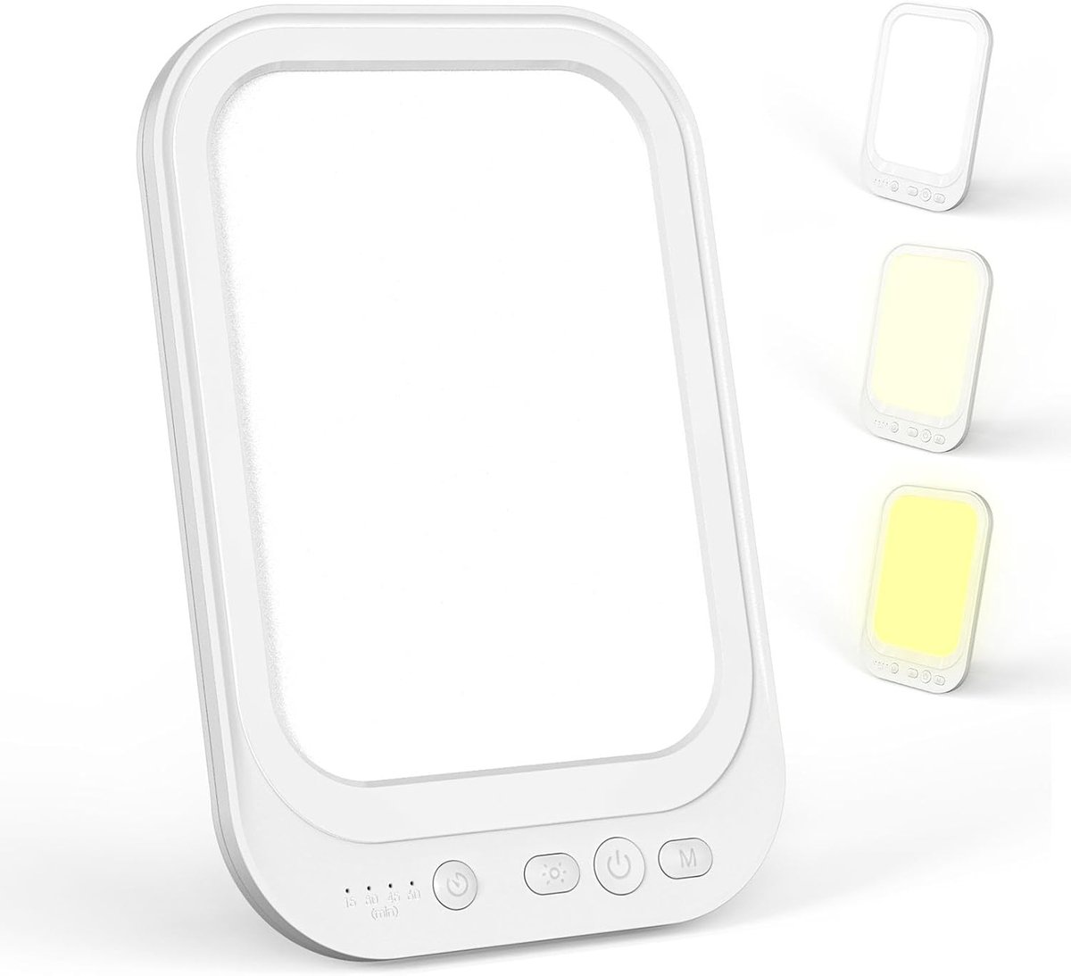 Daglichtlamp 10.000 Lux – Lichttherapielamp met 4 Timers & 5 Helderheidsniveaus | Opvouwbare Zonnelamp voor Thuis & Kantoor
