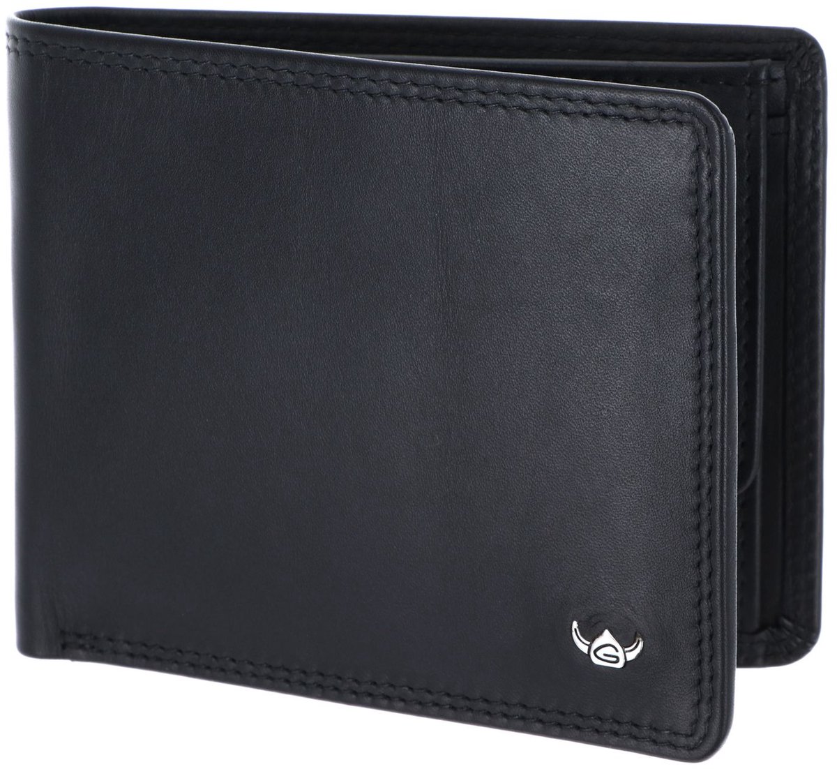 Golden Head Leren portemonnee Polo RFID Protect Scheintasche 1133 Schwarz zwart