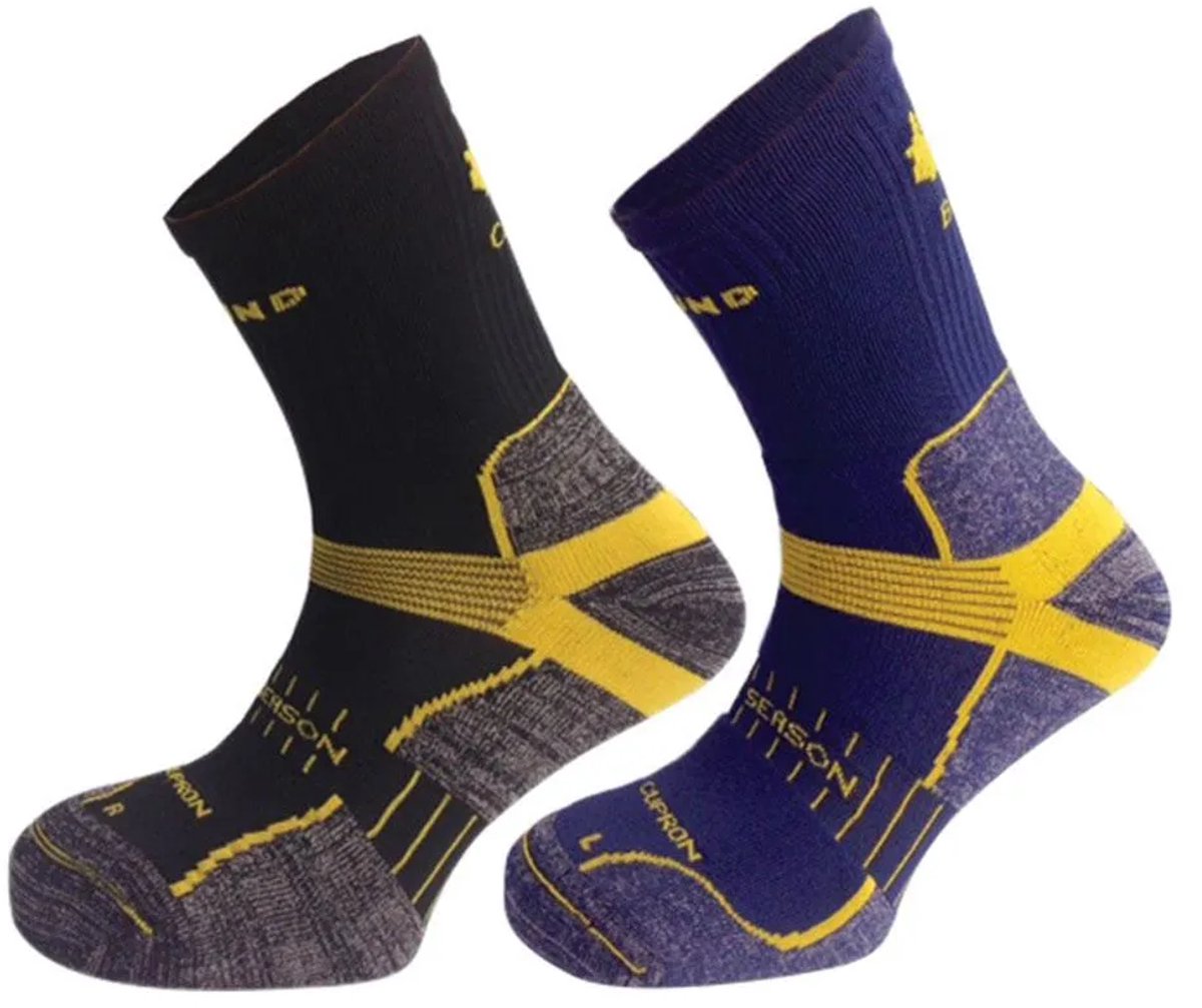 Mund Socks Pilgrim Sokken 2 Paren Zwart EU 46-49 Man
