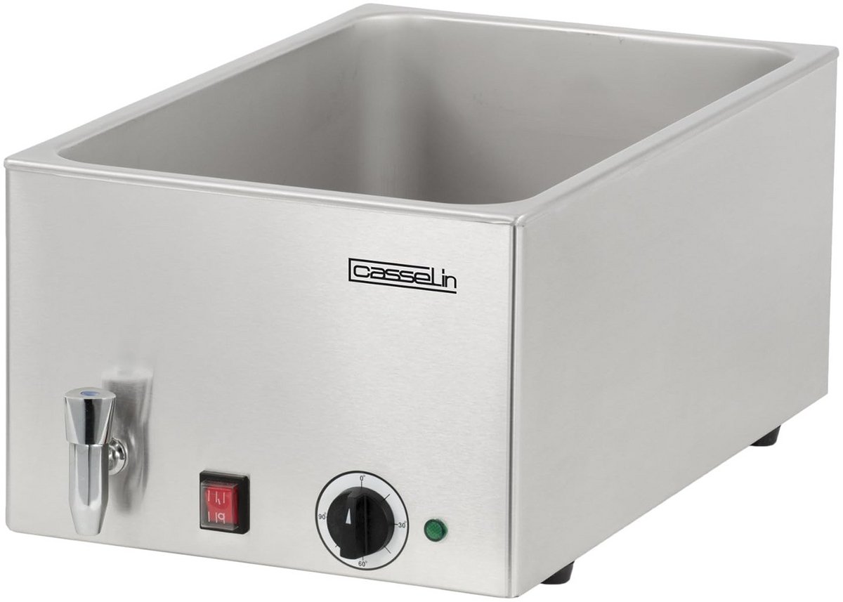 Professioneel Bain-Marie GN 1/1 Warmhoudapparaat met Afvoerkraan | RVS