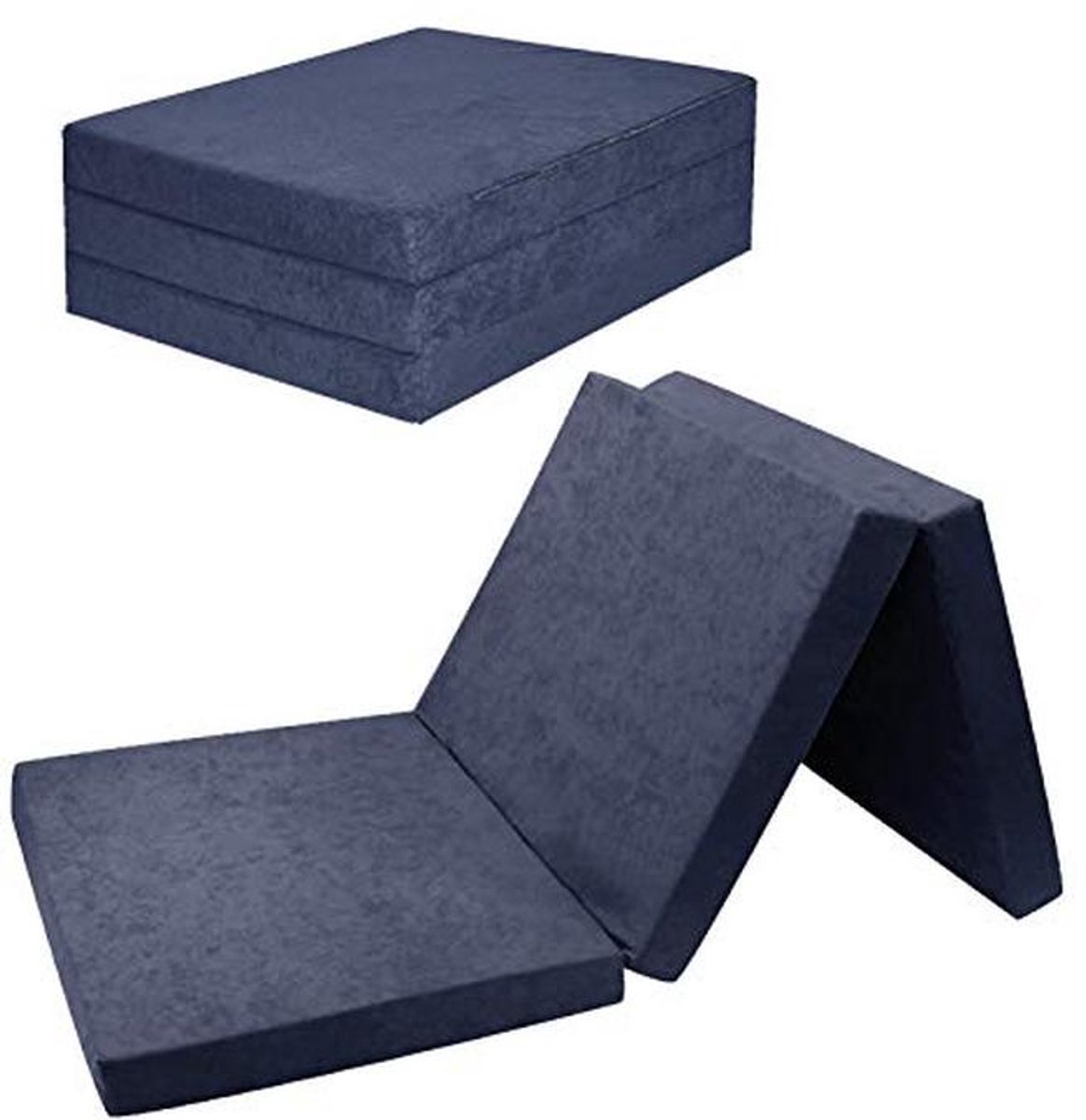 Vouwmatras 180 x 65 cm - 3-delig - Opvouwbaar H2 Gastenmatras voor Camping en Reizen - Comfortabel Schuimmatras - Wasbare Overtrek