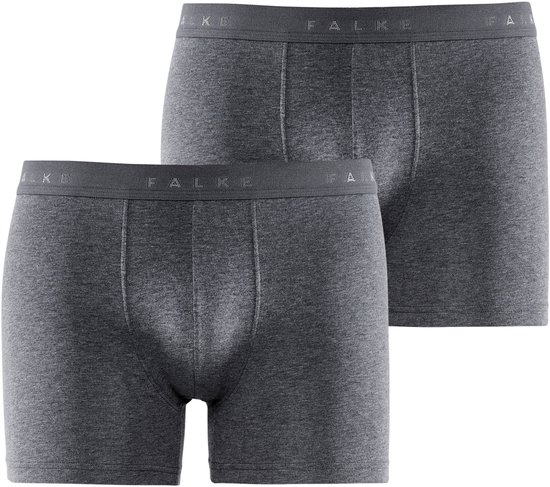 FALKE Lot de 2 Boxer pour hommes Daily Comfort 68100-3278 gris foncé -heather-XL