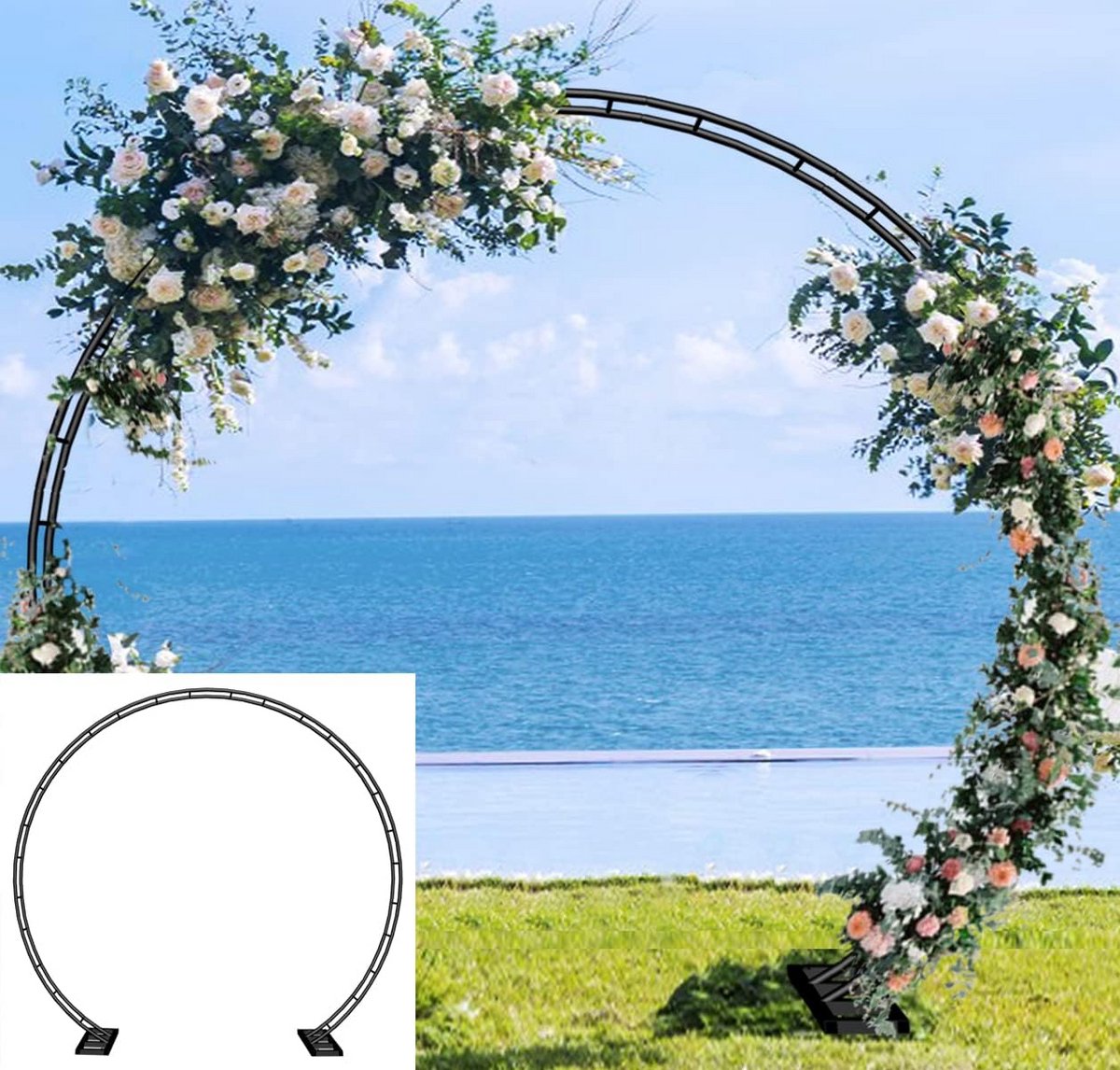 Metalen Boog Bruiloft Tuin Decoratie Klimplanten Fotopoint