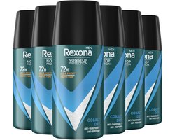 Rexona Men Mini - Anti-Transpirant Spray - Advanced Protection - Cobalt Dry - 6 x 35 ml - Reisverpakking
