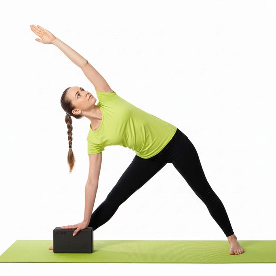 Actiget® Yoga Blok - Yoga Cube - Pilates Blok - Balans - Rekoefeningen - EVA-schuim - Zwart - 7,5 X 23 X 15 Cm van Actiget — afbeelding 5