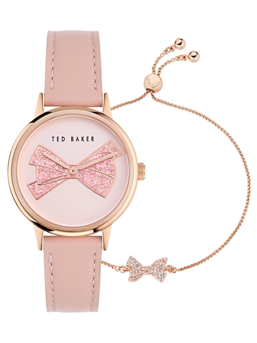 Ted Baker Phylipa Iconic Kwarts Analoog Horloge Roségouden Toon Case: 100% Stainless Steel | Armband: 100% Leather 36 BKGFW2401W0, BKGFW2402W0, BKGFW2403W0