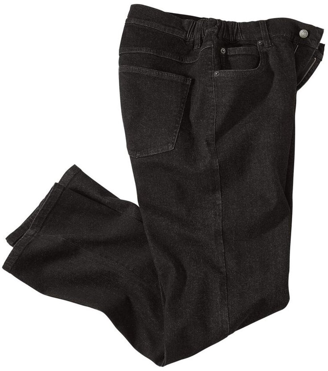 ATLAS FOR MEN - Semi-elastische spijkerbroek recht model - Heren - Verkrijgbaar in grote maten - W34