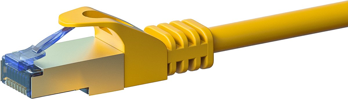Danicom CAT6a S/FTP (PIMF) patchkabel - 30 meter geel - netwerkkabel - internetkabel - UTP kabel - RJ45 - 10000 mbit/s