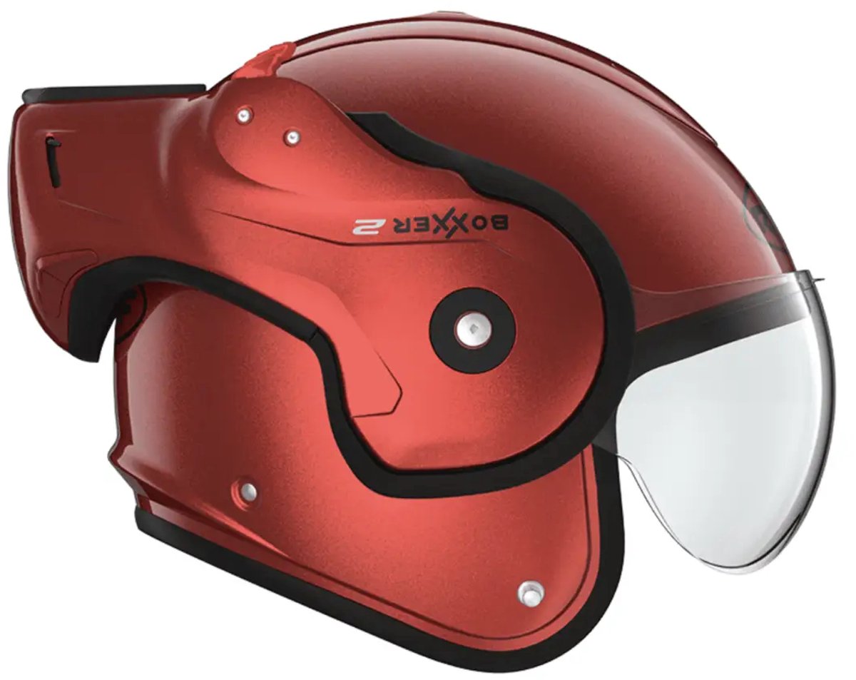 ROOF - RO9 BOXXER 2 RED - Maat SM - Systeemhelmen - Scooter helm - Motorhelm - ROOF - RO9 BOXXER 2 RED - Maat SM - ECE 22.06 goedgekeurd - Scooterhelmen mannen en vrouwen.
