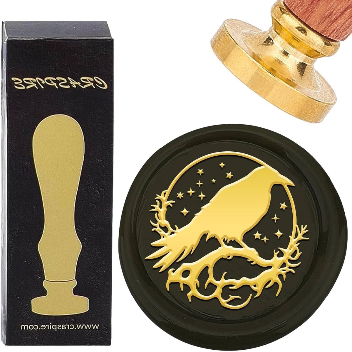 CSGoods - Retro Ster Tak Wax Seal Stempel Set voor DIY Scrapbooking en Uitnodigingen