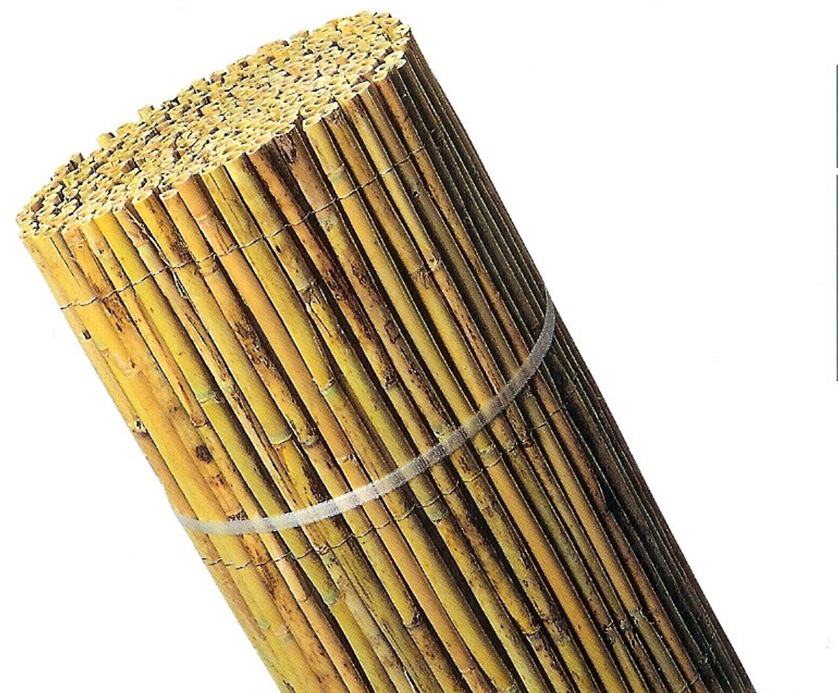 Bol.com Intergard Bamboematten tuinscherm bamboe ruw 2x5m aanbieding