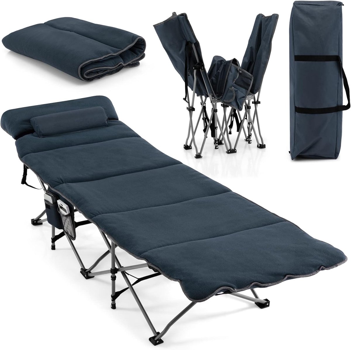 Lexium Veldbed - Kampeerbed - Veldbedden - Veldbed Kamperen - Kampeermatras