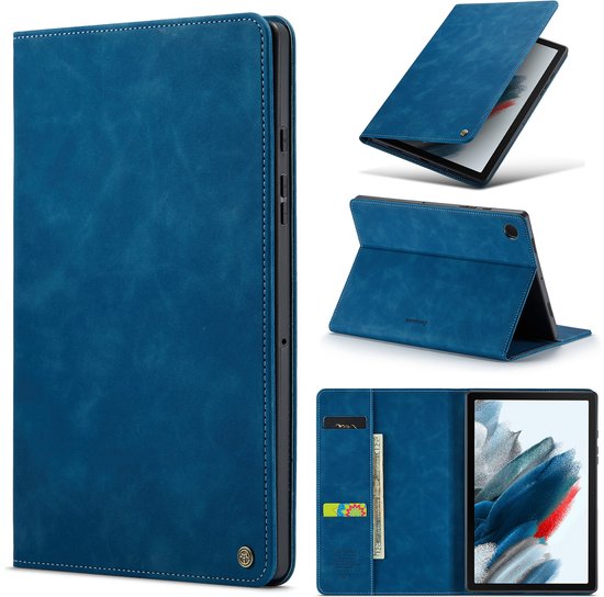 Casemania Hoes Geschikt voor Apple iPad Pro 13 inch 2025 (8e Generatie M5) - Navy Blue - Book Cover met Pasjeshouder en Standaardfunctie