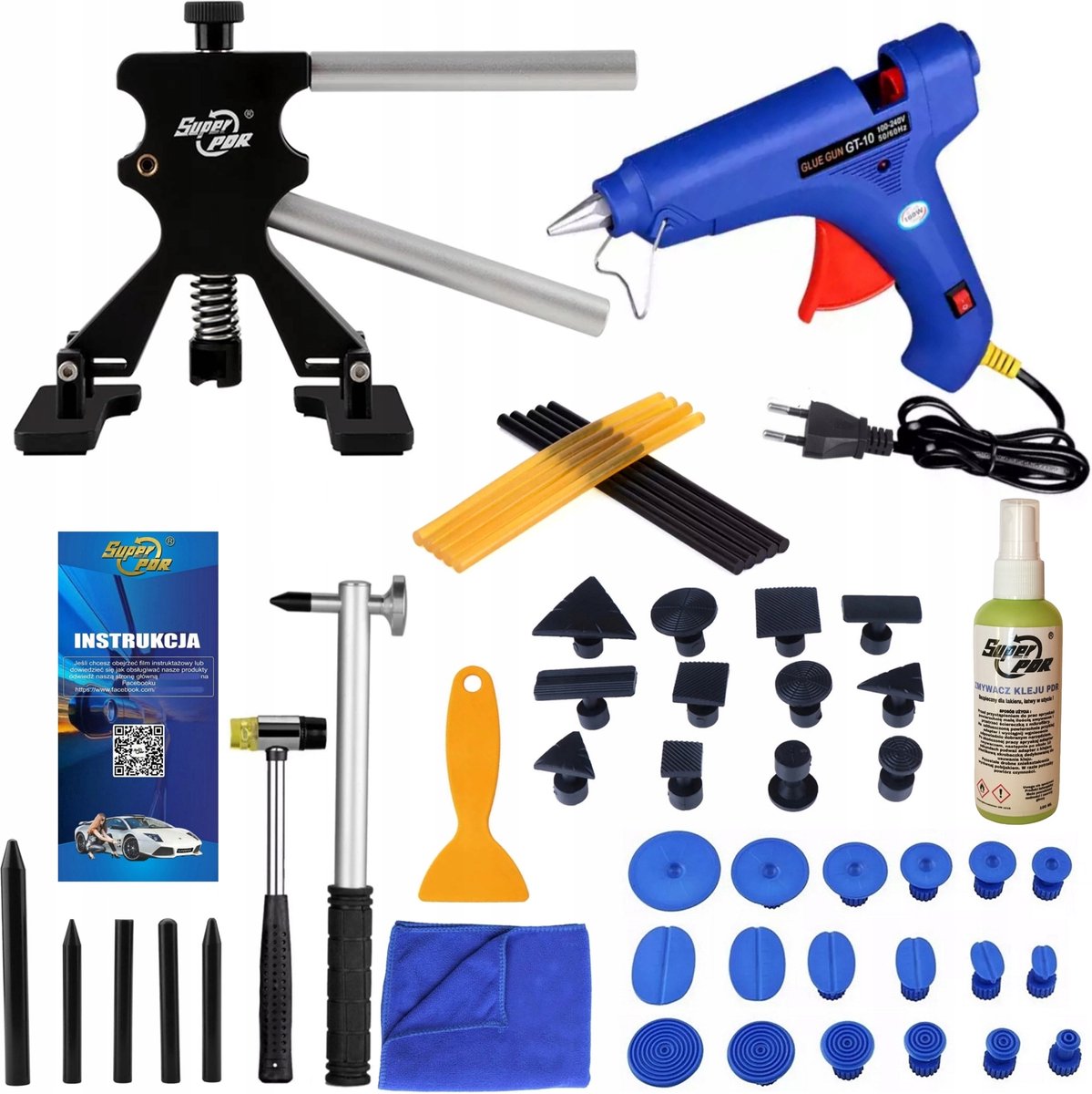 Merkloos Set voor Deukreparatie - Professionele PDR Tool Kit