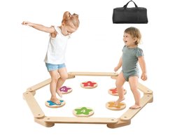 Balans Stapstenen Houten Evenwichtstenen Set van 6