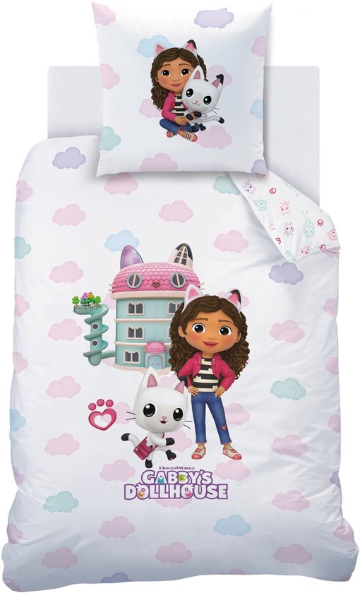 Gabby Dollhouse Housse De Couette Enfant Cartoon Vaina Moana
