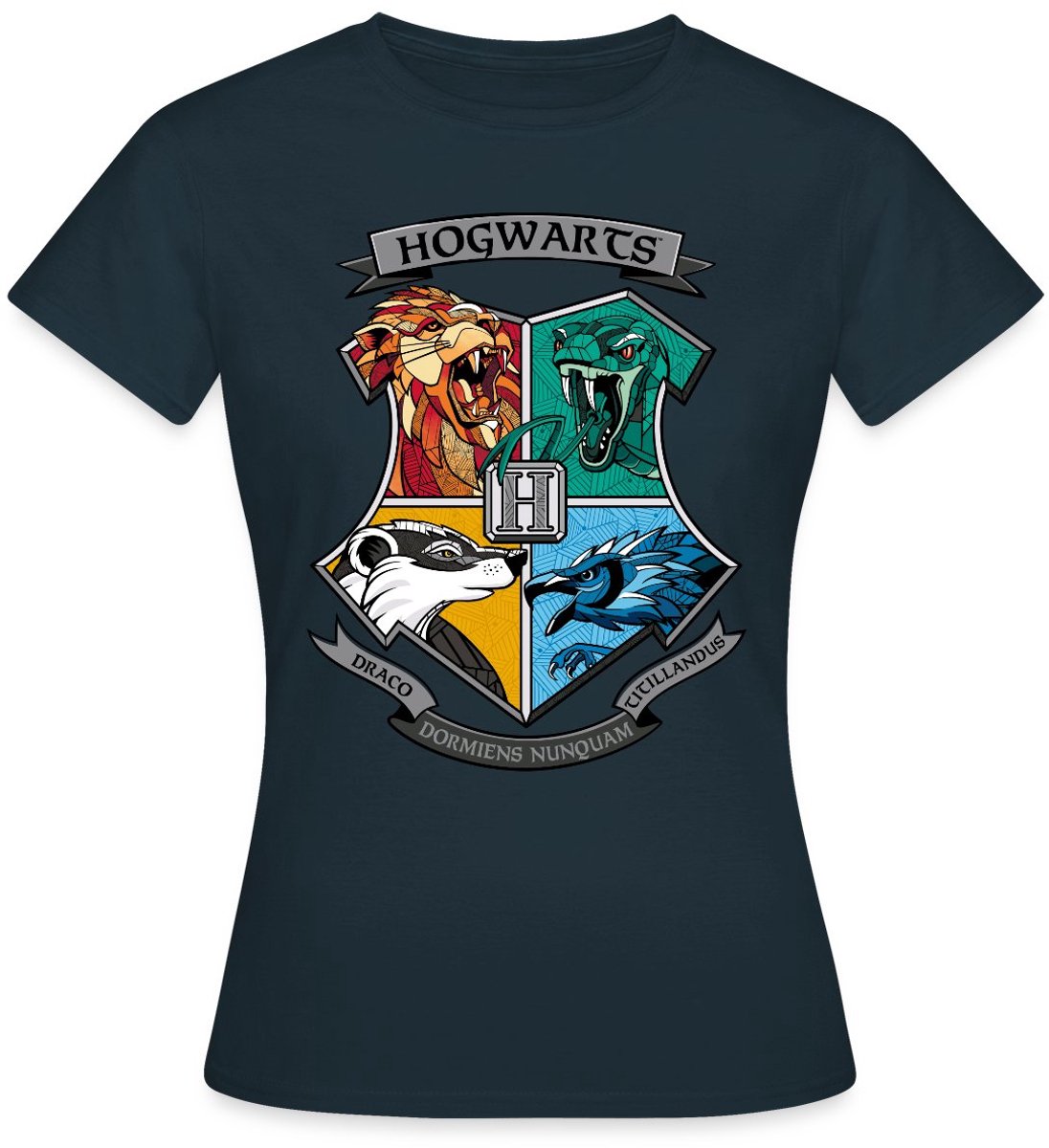Harry Potter Hogwarts Logo T-Shirt Dames