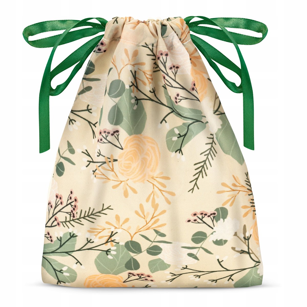 BOHO Polyester Zakje 15x20cm - Groen Koord, Sierlijk voor Sieraden & Cadeaus