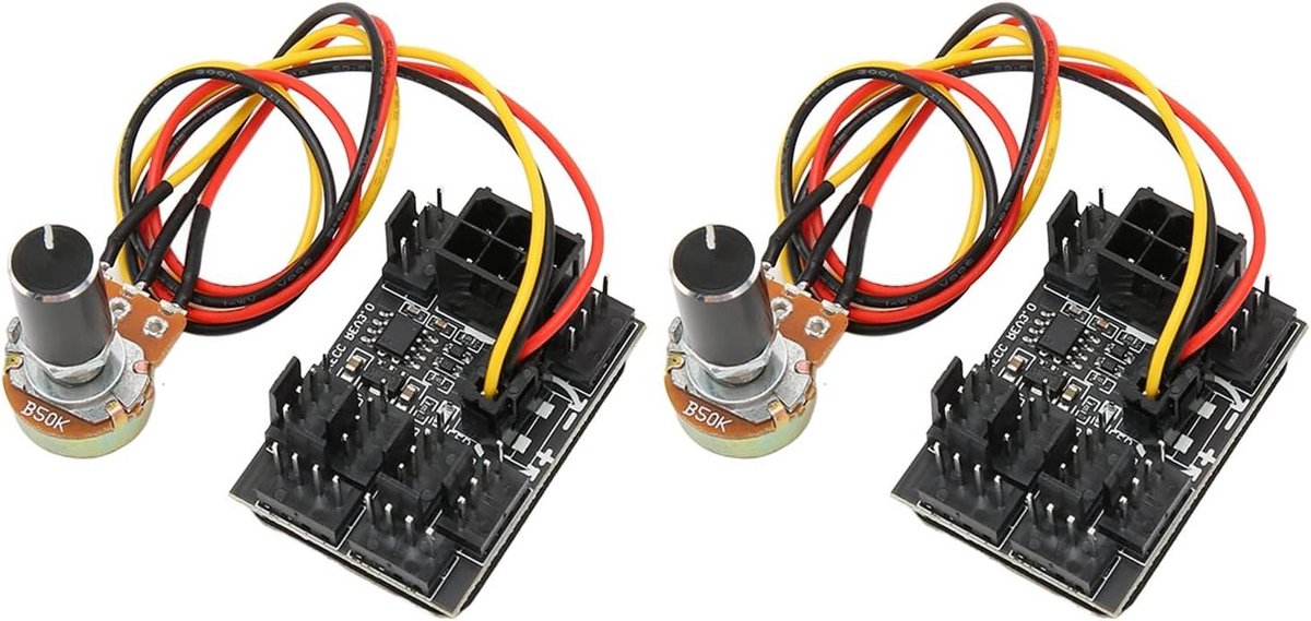 EGoods - Ventilatoradapter met 8-weg Splitter en Snelheidsregelaar